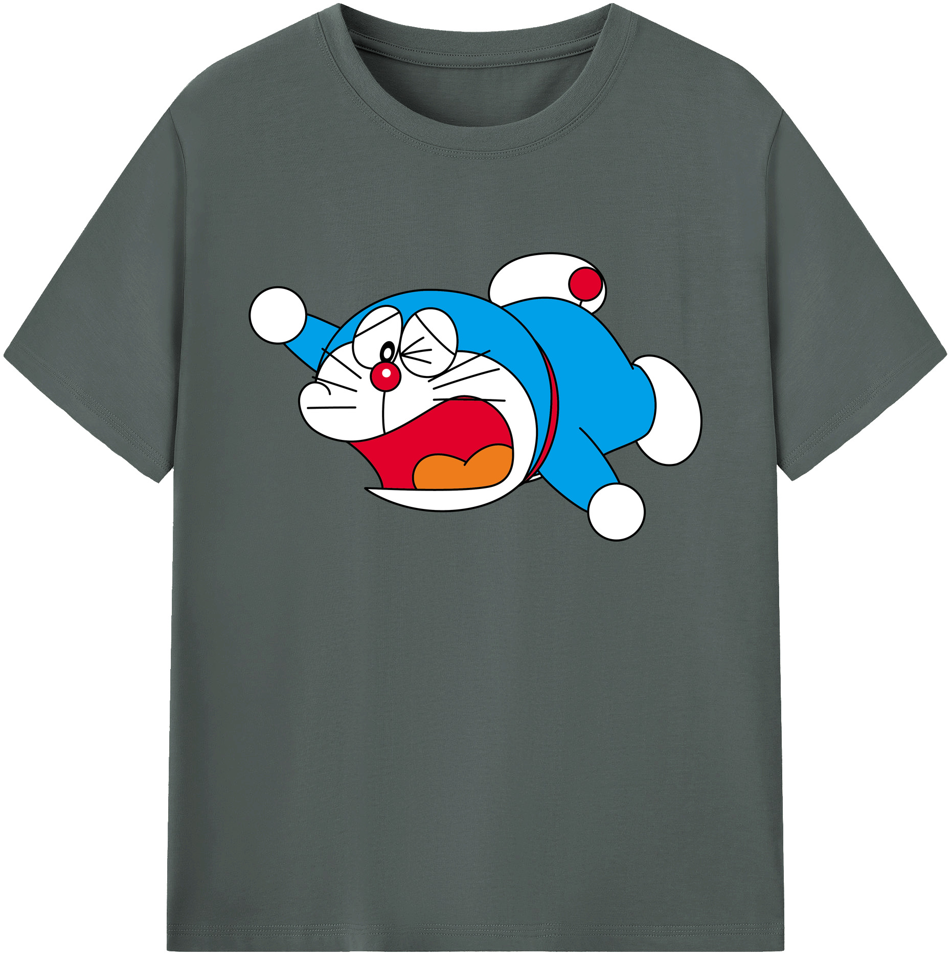 （画像用） ドラえもん Doraemon 綿100％ メンズ半袖Tシャツ｜肌触りやわらか＆通気性